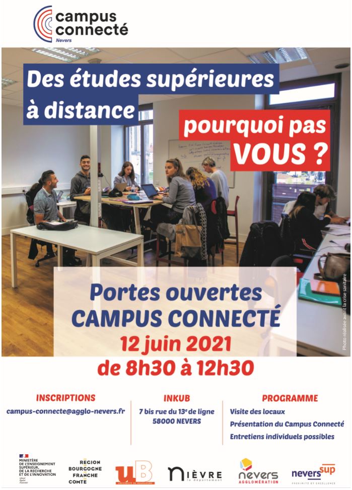Affiche A3 portes ouvertes campus connecté