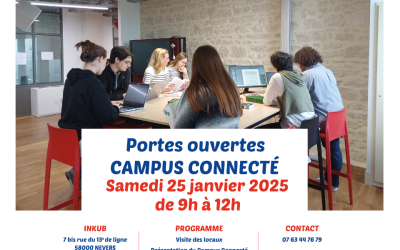 Samedi 25 janvier: les Journées portes ouvertes du Campus connecté de Nevers Agglomération
