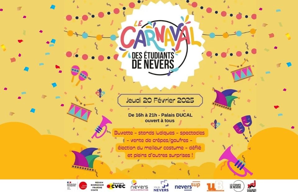 Jeudi 20 février : Carnaval étudiant #2025