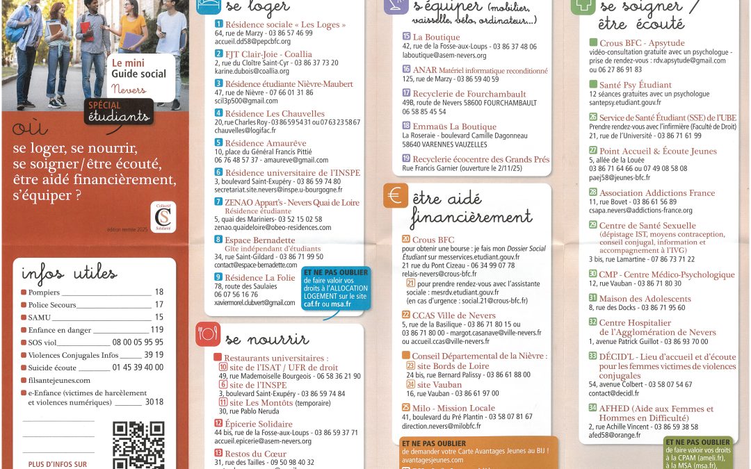 Le mini Guide social spécial étudiants vient de paraître!